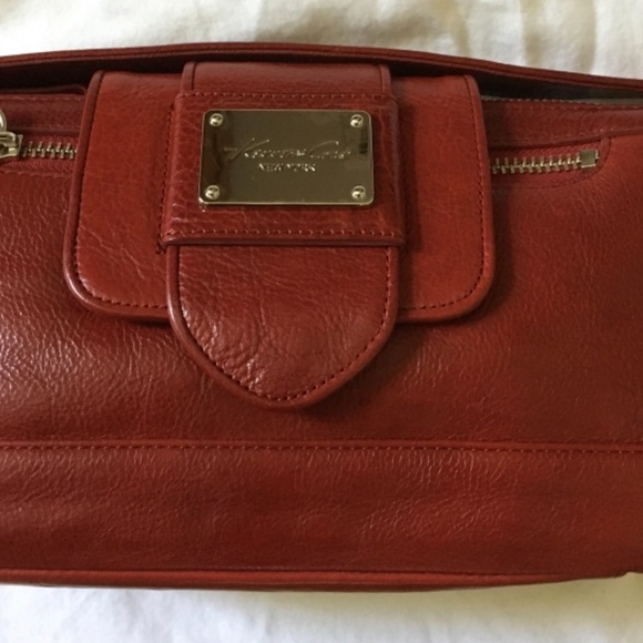 Beautiful Kenneth Cole red leather bag! - Picture 2 of 9
